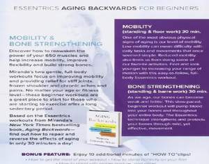 Classical Stretch Essentrics Aging Backwards + Mobility and Bone Strengthening (2) DVD Programs
