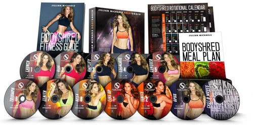 Jillian Michaels Bodyshred 12 Dvd Complete Workout Fitness Set - Aydenns