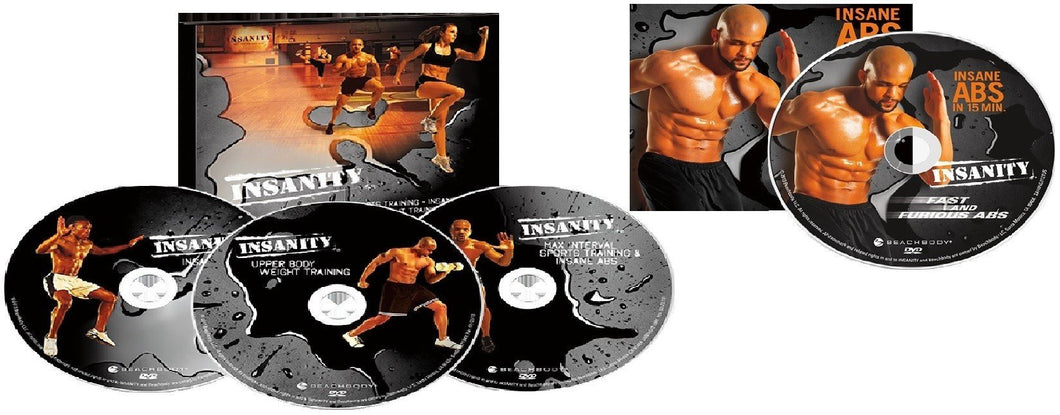 Insanity 60 Day Fast and Furious Bonus Workouts 4 DVD Program - Aydenns