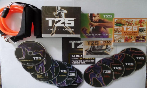 Focus T25 Workout Program Base Kit Complete Fitness DVD Set - Aydenns