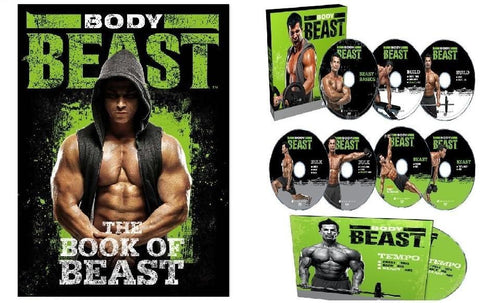 Body Beast Workout Program Deluxe Kit Complete Fitness 8 DVD Set - Aydenns