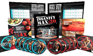 Insanity Max 30: Fitness Workout Program Complete Base Set - Aydenns