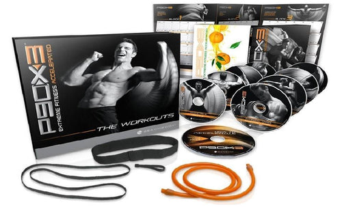 P90X3 Workout Program Deluxe Kit Complete Fitness 10 DVD Set & Band - Aydenns